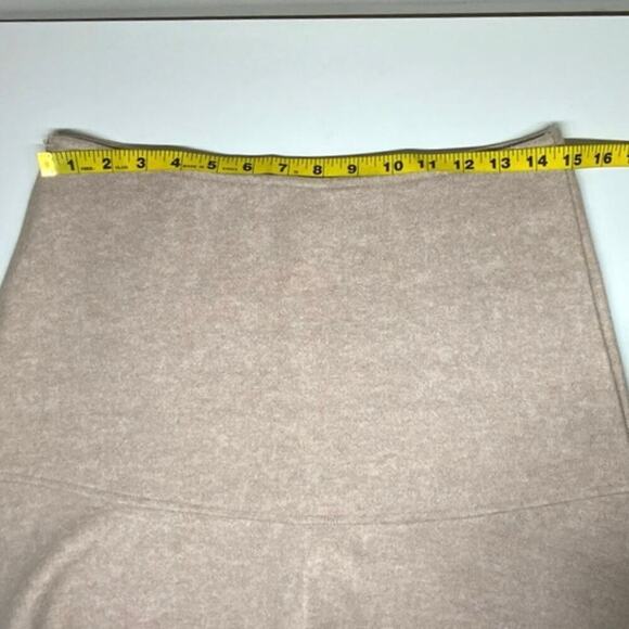NWT | OGL | Wool-like Flared Midi Skirt | Heather Beige | Medium - Picture 12 of 12